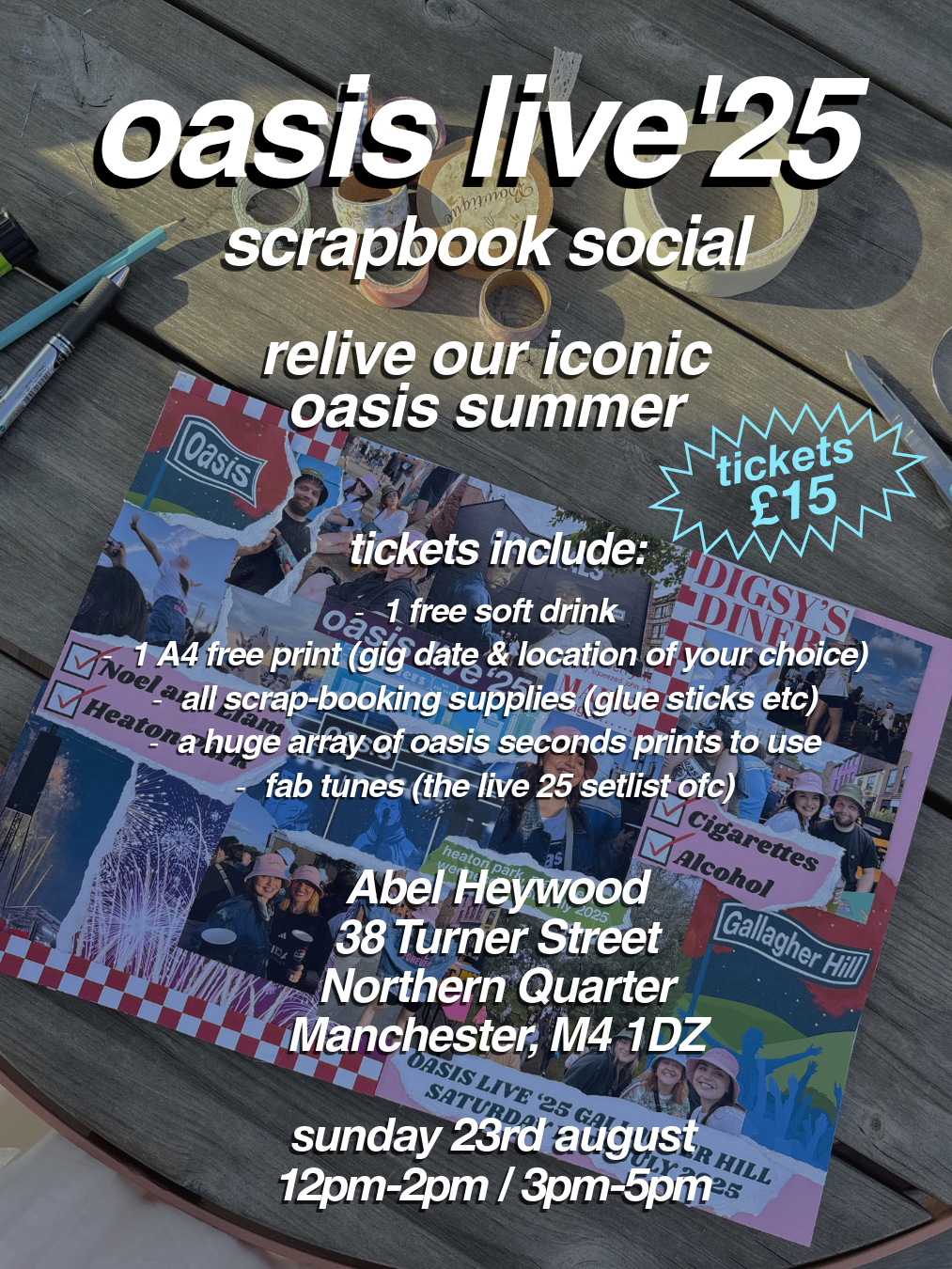 Oasis Live ’25 Scrapbook Social