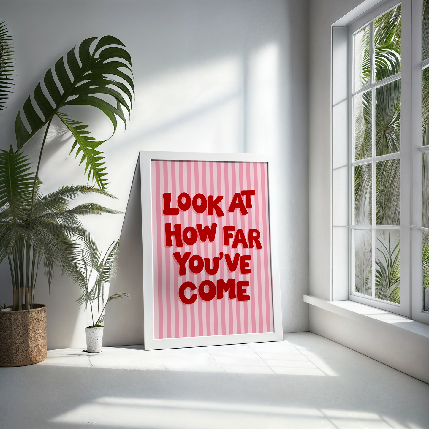 How Far You've Come Typography Art Print
