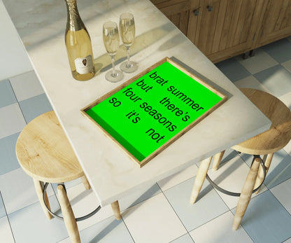 Brat Summer Charli XCX Art Print