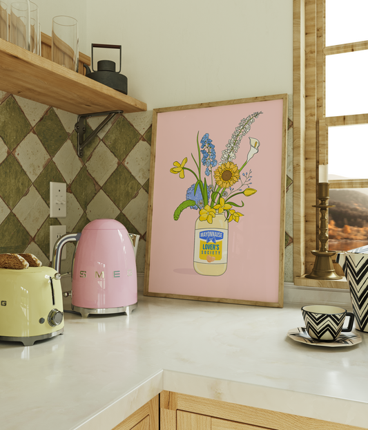 Mayonnaise Lover Illustrated Print