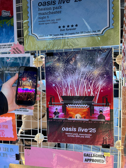 Customisable Oasis Mania UK Tour Stage Art Print