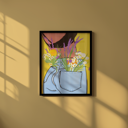 Pocket of Flowers Print