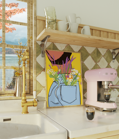 Pocket of Flowers Print