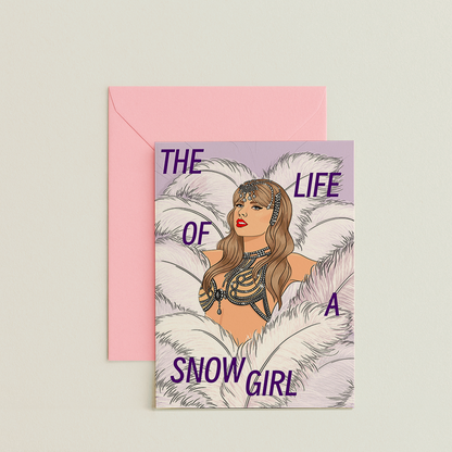 Taylor Swift Showgirl Christmas Card