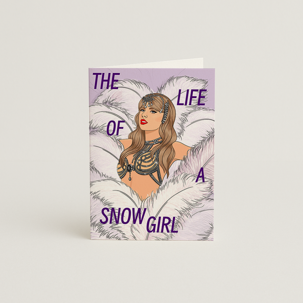 Taylor Swift Showgirl Christmas Card