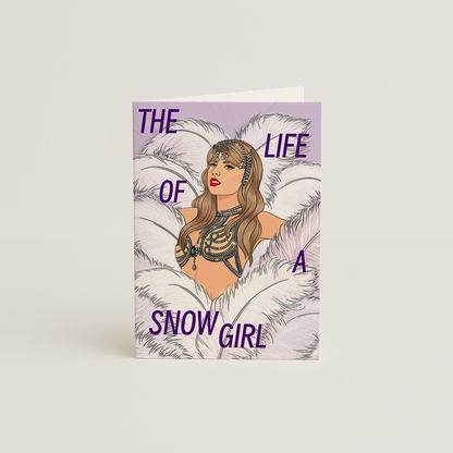 Taylor Swift Showgirl Christmas Card