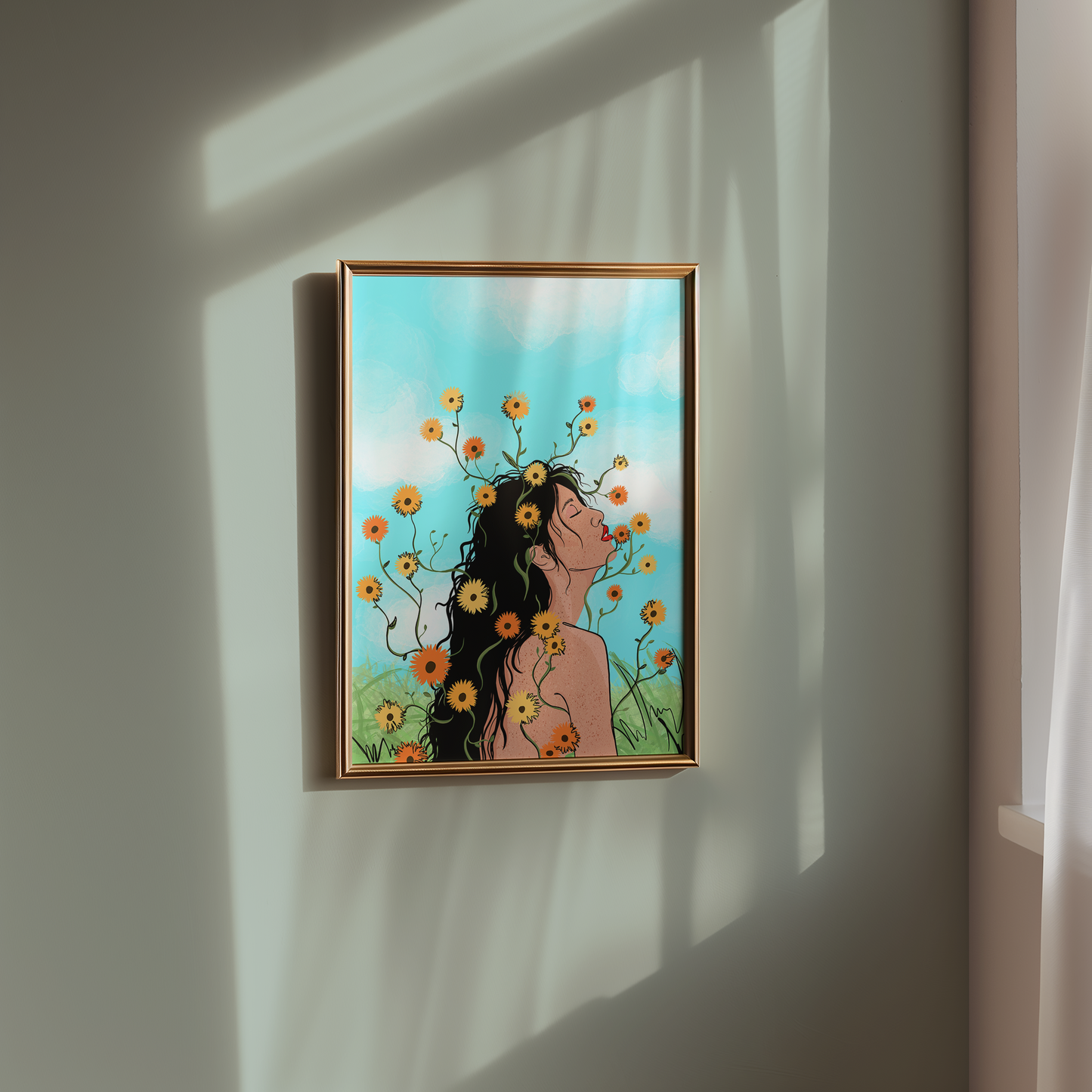 Soak Up The Vibes Illustrated Art Print