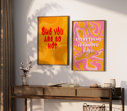 Everything Is Groovy Baby print