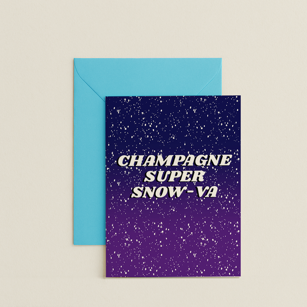 Super Snow-va Oasis Christmas Card