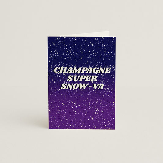 Super Snow-va Oasis Christmas Card