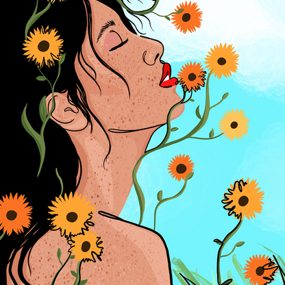Soak Up The Vibes Illustrated Art Print