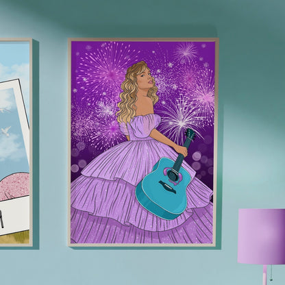 Taylor Swift Original Speak Now Illustrated Print