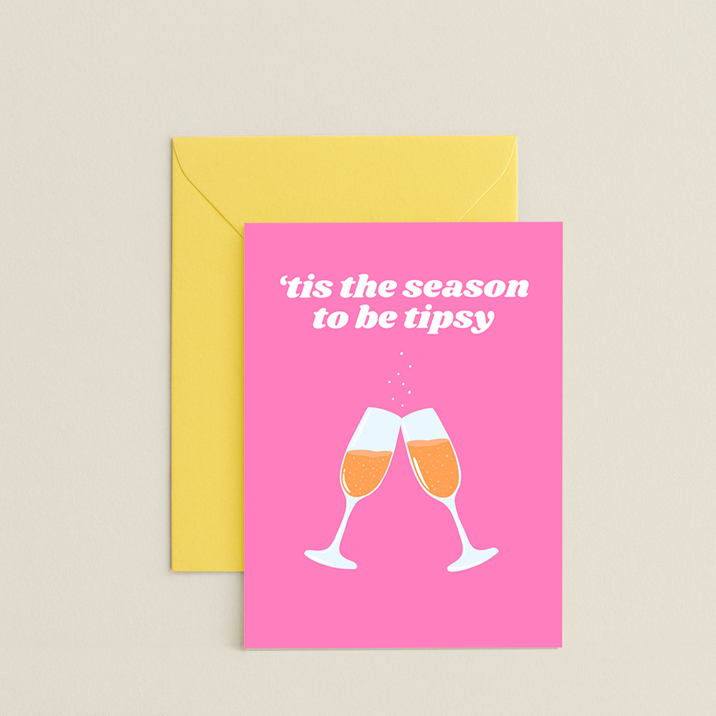 Tipsy Season Christmas Card