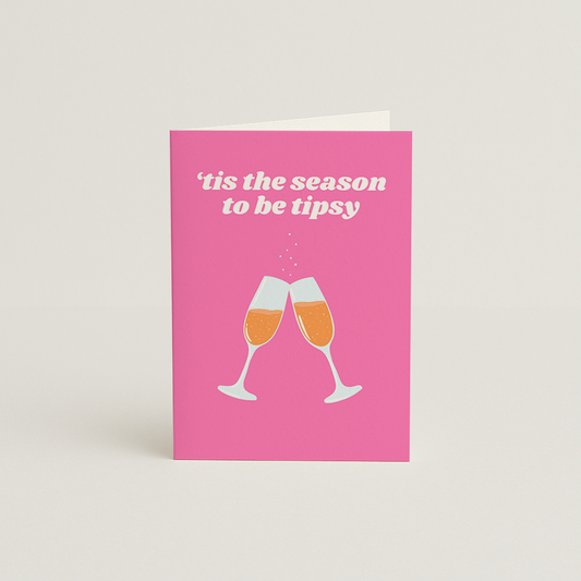 Tipsy Season Christmas Card