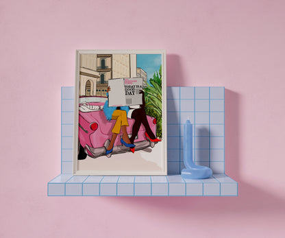 The Fabulous Times Illustrated Art Print