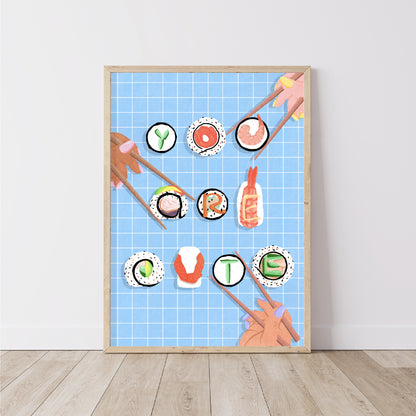 You Are Cute Sushi Print