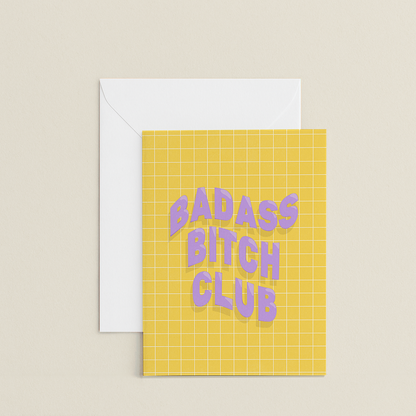 Badass Bitch Club Card