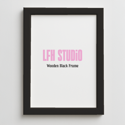 Black Wooden Frame