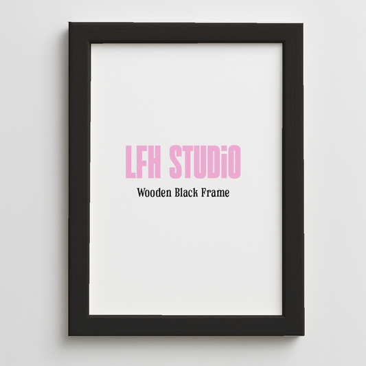 Black Wooden Frame