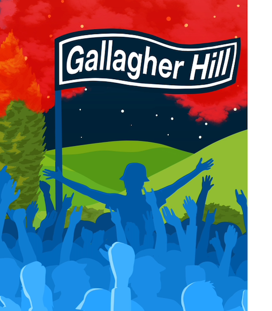 Customisable Gallagher Hill Art Print