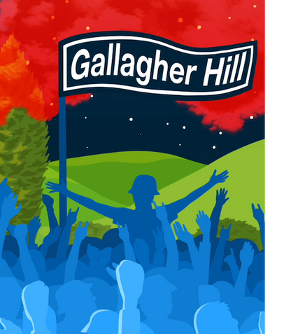 Customisable Gallagher Hill Art Print
