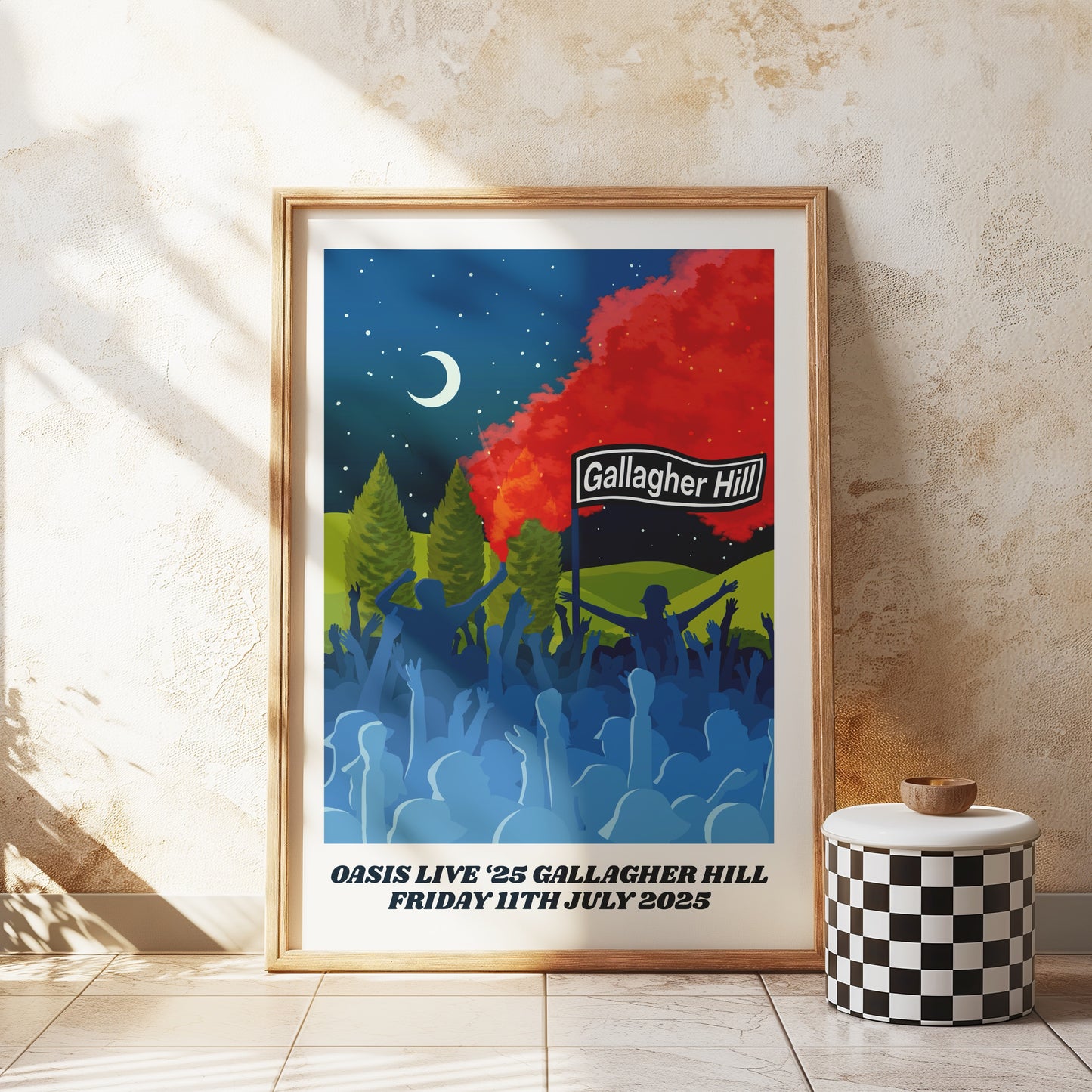 Customisable Gallagher Hill Art Print