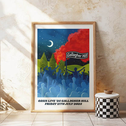 Customisable Gallagher Hill Art Print