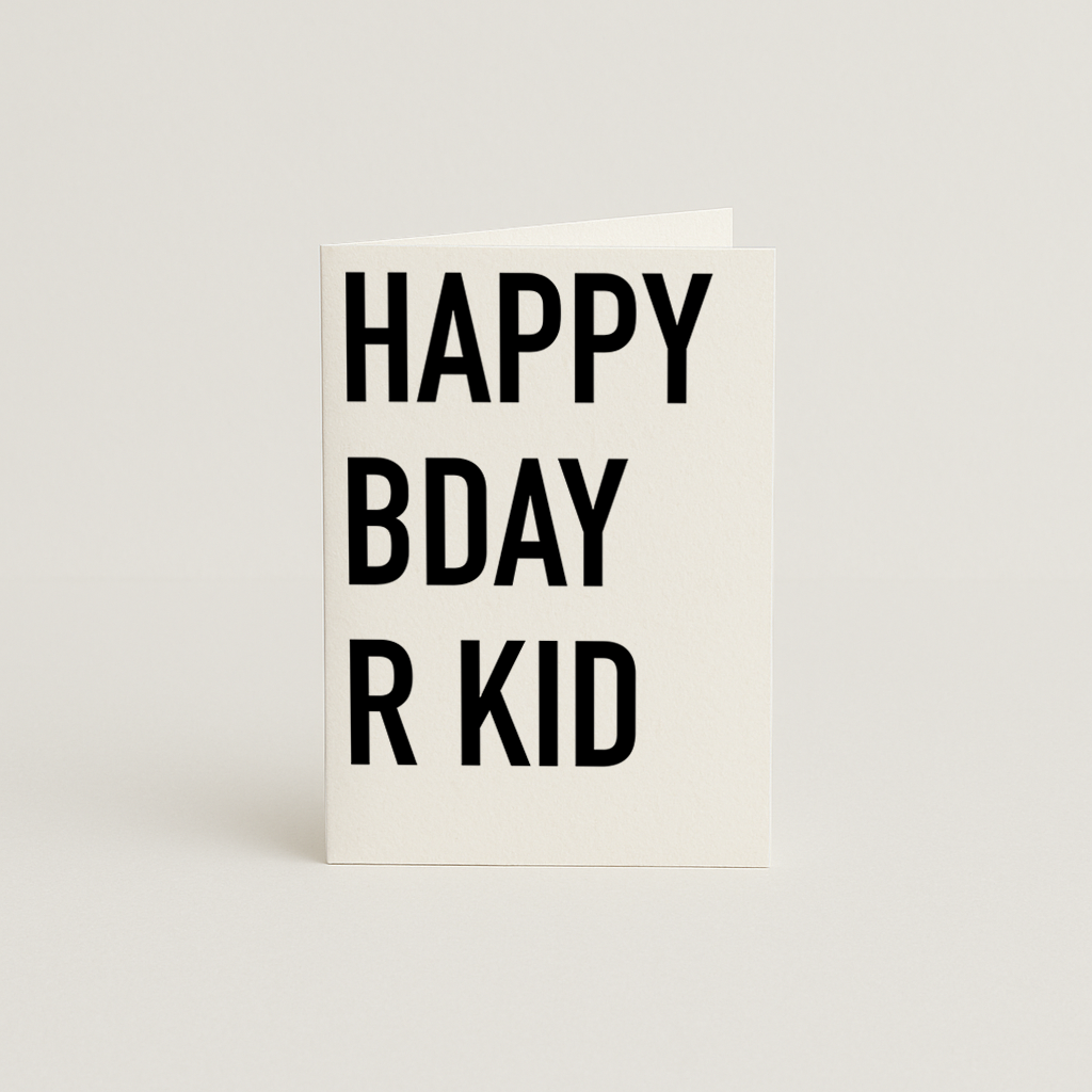 Norther R Kid Birthday Card