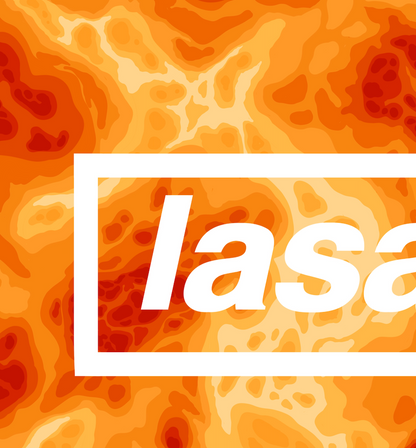 White Lasagne Oasis Print