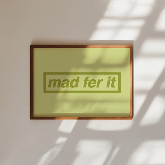 Green Mad Fer It Oasis Print