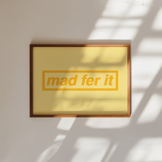 Yellow Mad Fer It Oasis Print
