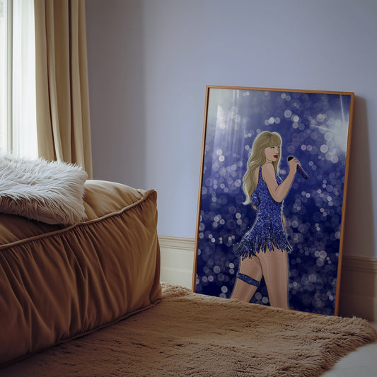 Taylor Swift Midnights Eras Tour Illustrated Print