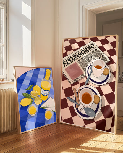 Espresso Italian Illustrated Art Print