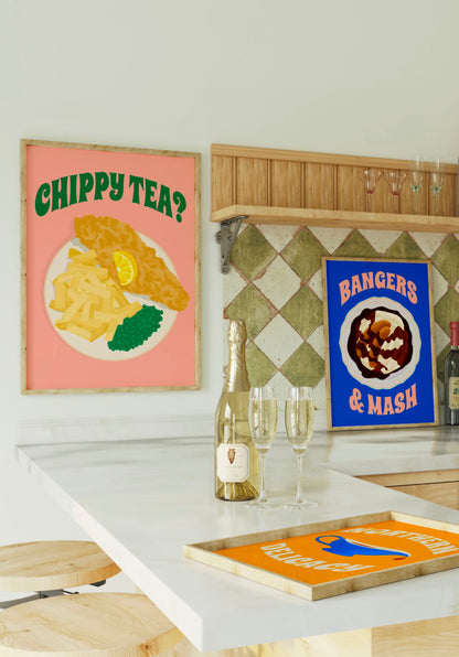 Chippy Tea? Illustrated Print