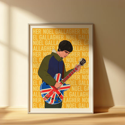 Noel Gallagher Oasis Print