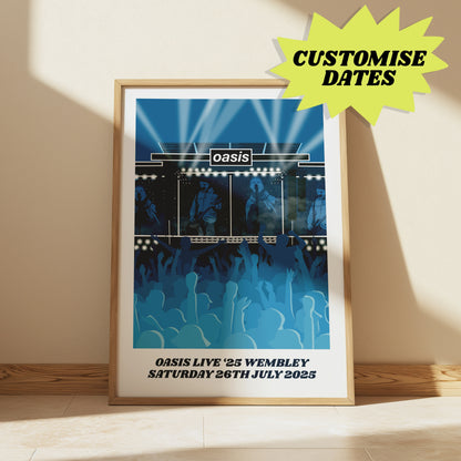 Customisable Oasis UK Live '25 Print