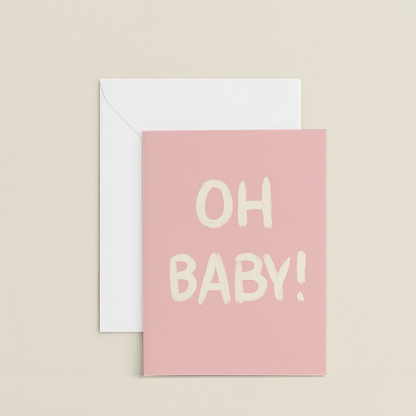 Oh Baby! Pink Card