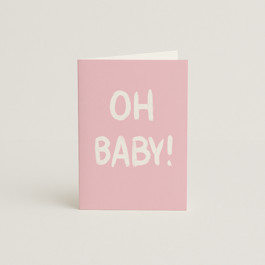 Oh Baby! Pink Card