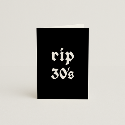 Rip 30's Card