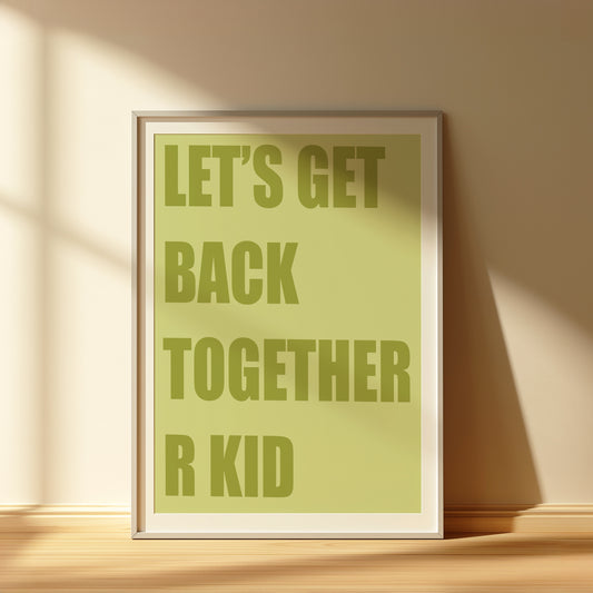 Green R Kid Oasis Print