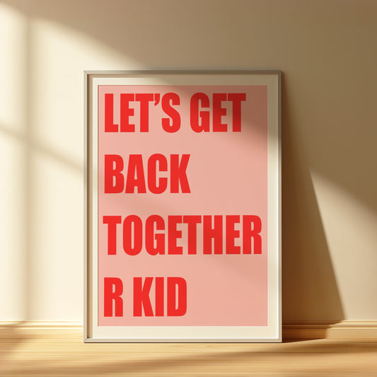 Red R Kid Oasis Print