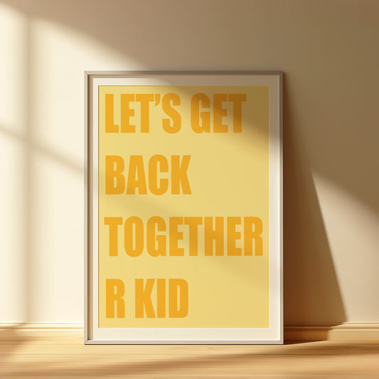 Yellow R Kid Oasis Print