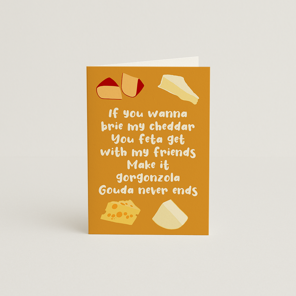 Spice Girls Cheese Card