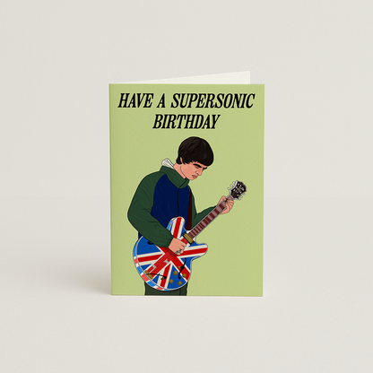 Oasis Supersonic Birthday Card