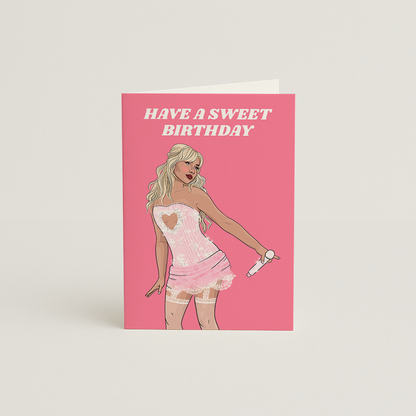 Sabrina Carpenter Birthday Card