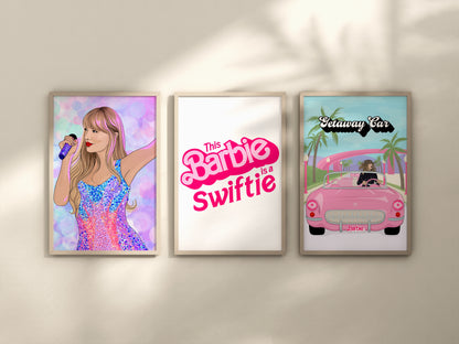Getaway Car Taylor Swift Barbie Land Print