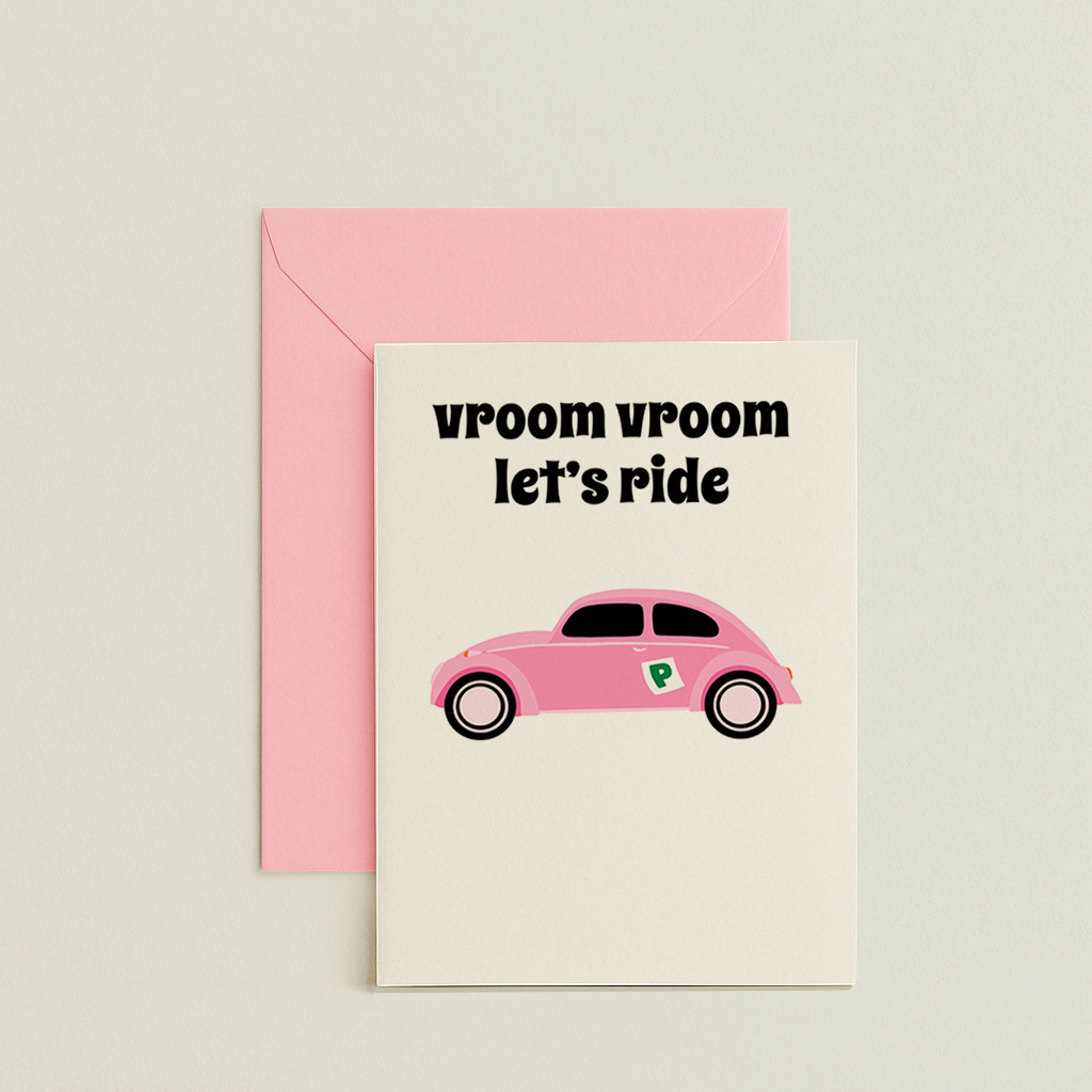Vroom Vroom Let's Ride Card