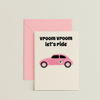 Vroom Vroom Let's Ride Card