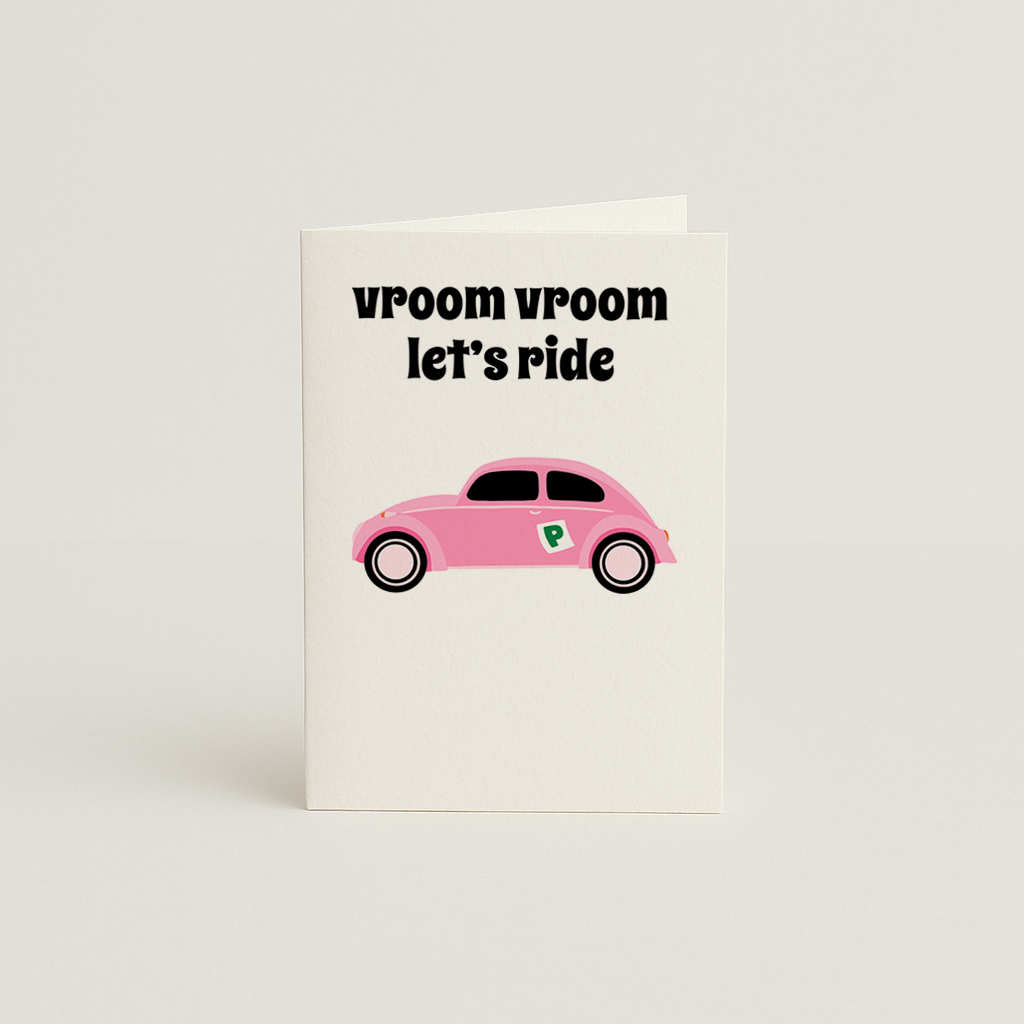 Vroom Vroom Let's Ride Card
