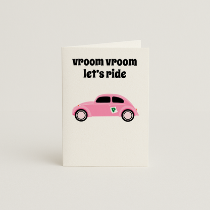 Vroom Vroom Let's Ride Card